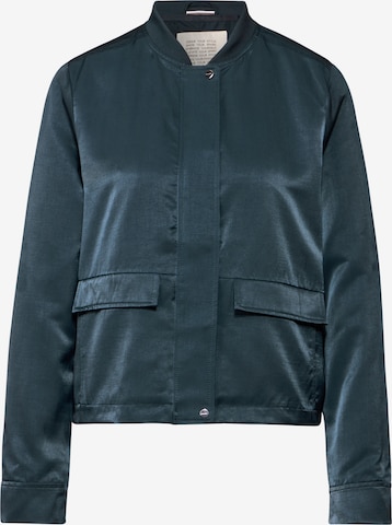 STREET ONE Satin-Blouson in Grün: Vorderseite
