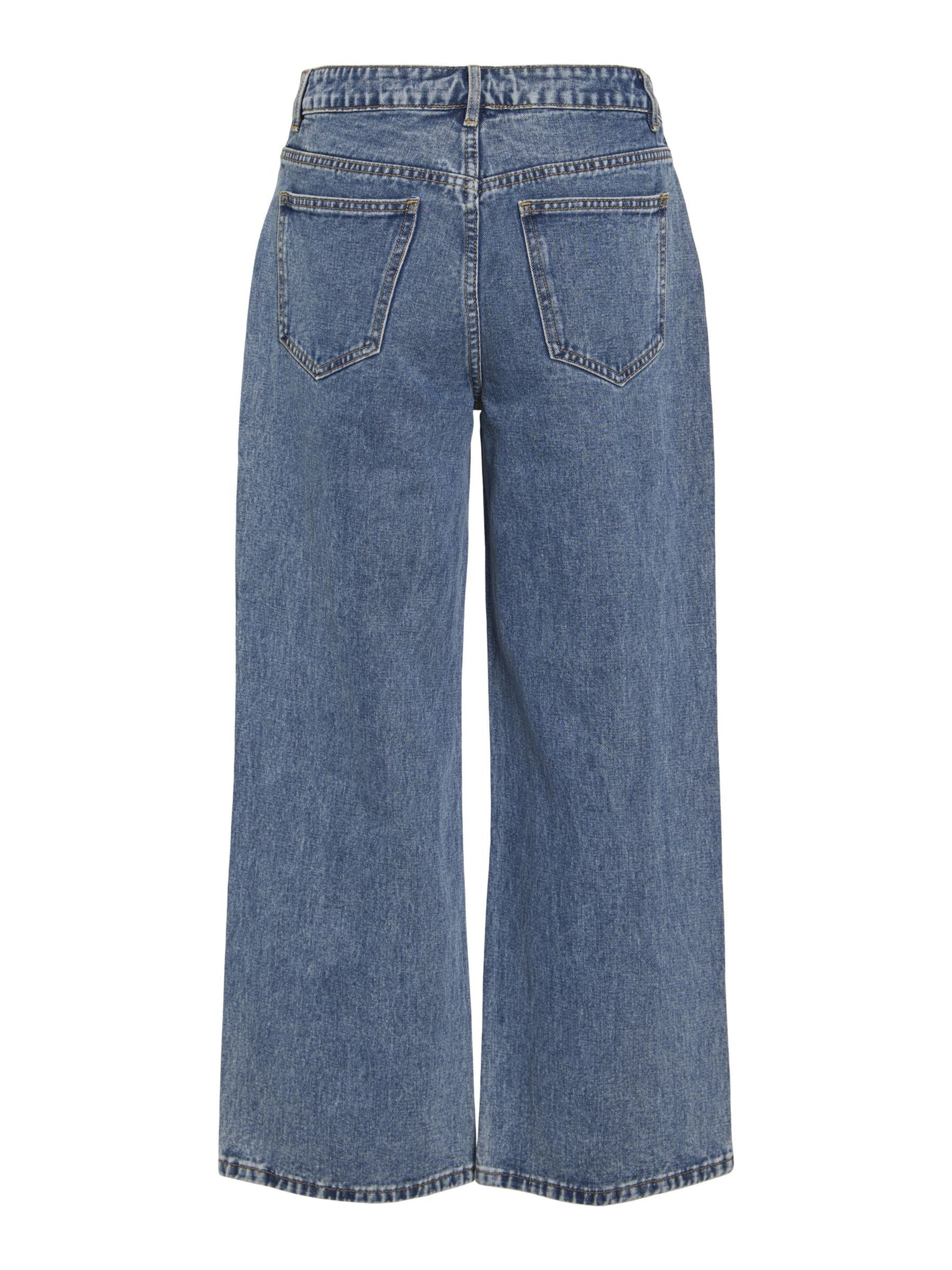 VILA Wide leg Jeans in Blauw