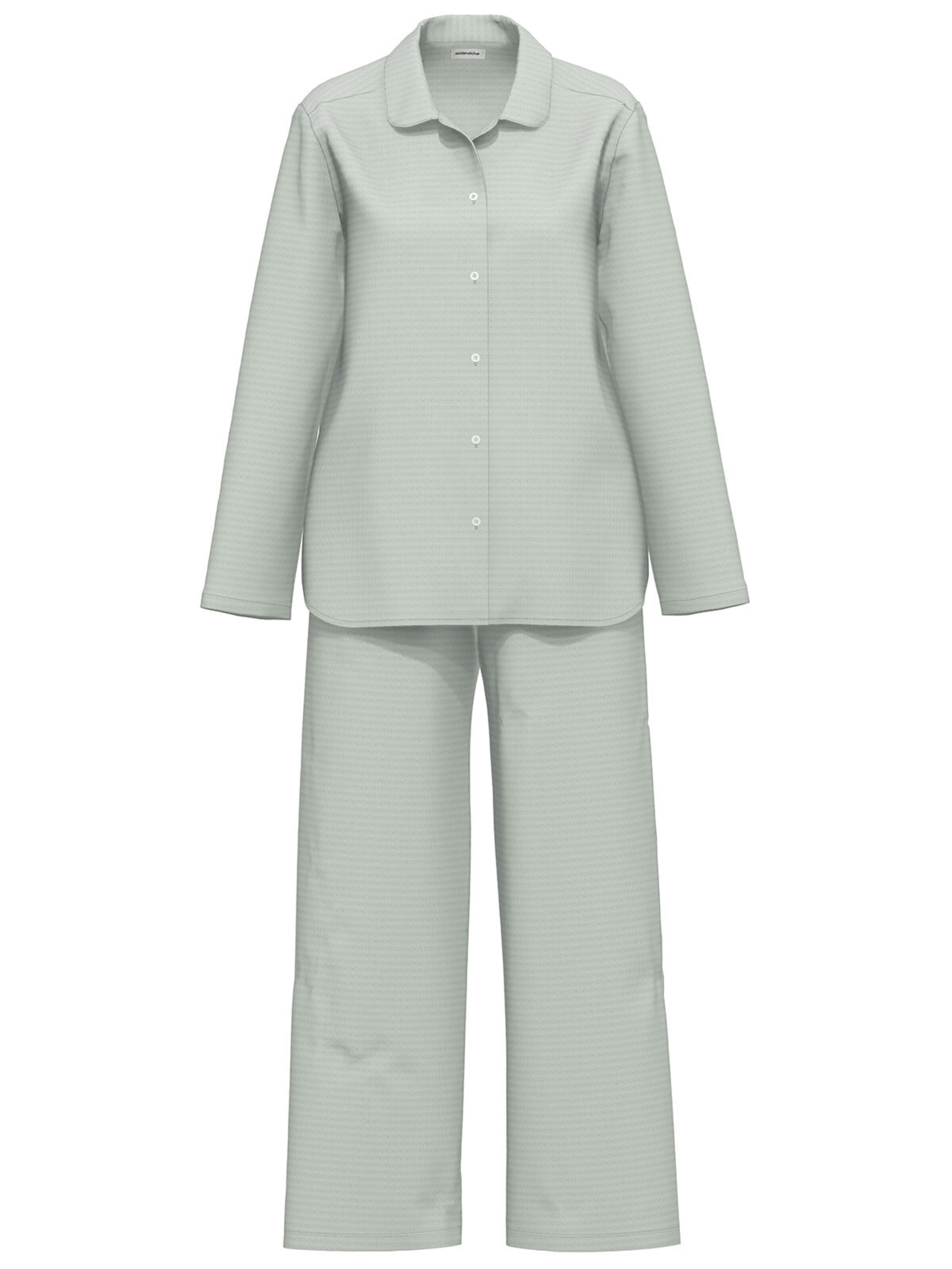 Seidensticker schwarze Rose Pyjama‌‌‌‌‌‌‌‌‌ in Grün: Vorderseite