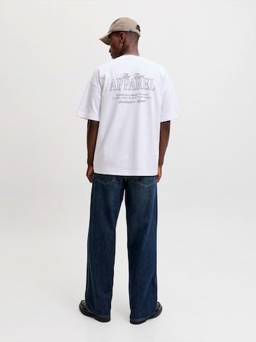 JACK & JONES Trikot 'JJEBARRON STUDIO' – bílá