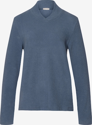 Hanro Sweatshirt ' Easy Wear ' in Blue: front