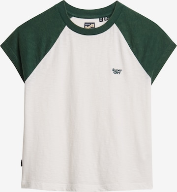 Superdry Shirt 'Essential' in Wit: voorkant