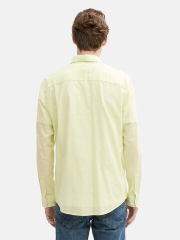 Coupe regular Chemise TOM TAILOR en vert