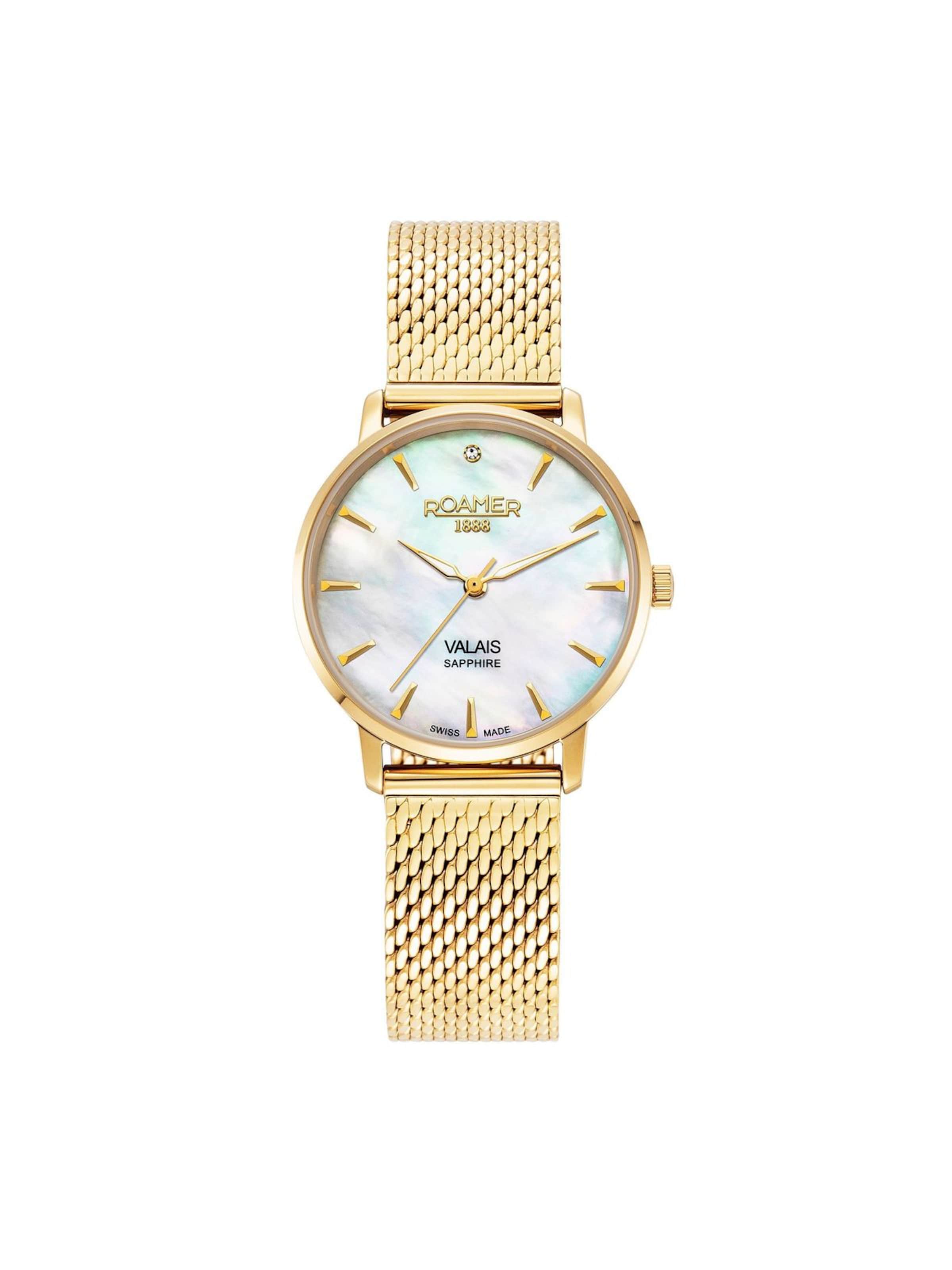 Montre à affichage analogique Roamer en blanc : devant