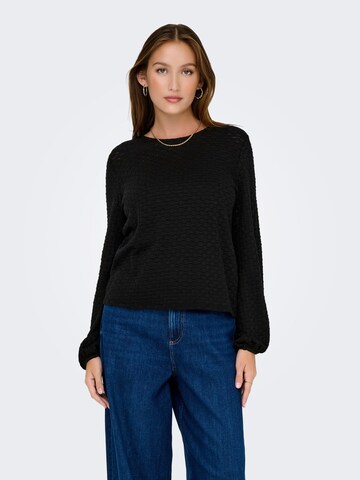 ONLY Tricot 'Belle' in Zwart: voorkant