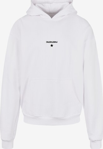 Sweat-shirt 'Geometrics' F4NT4STIC en blanc : devant