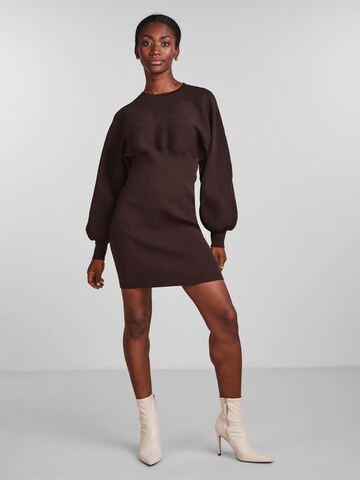 Y.A.S Knit dress 'Hally' in Brown