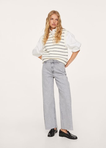 Wide leg Jeans 'Catherin' de la MANGO pe gri