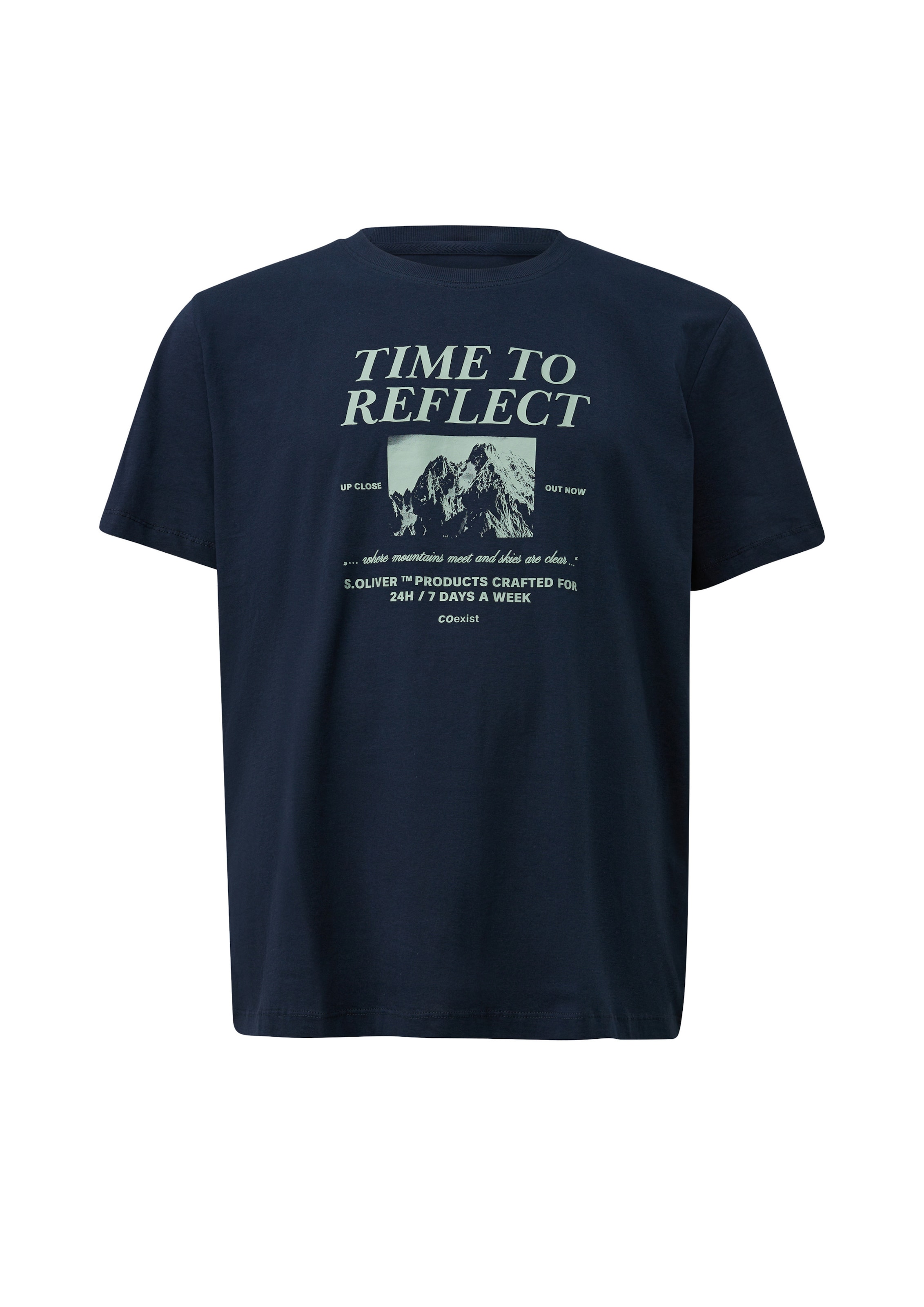 T-Shirt s.Oliver Men Big Sizes en bleu : devant