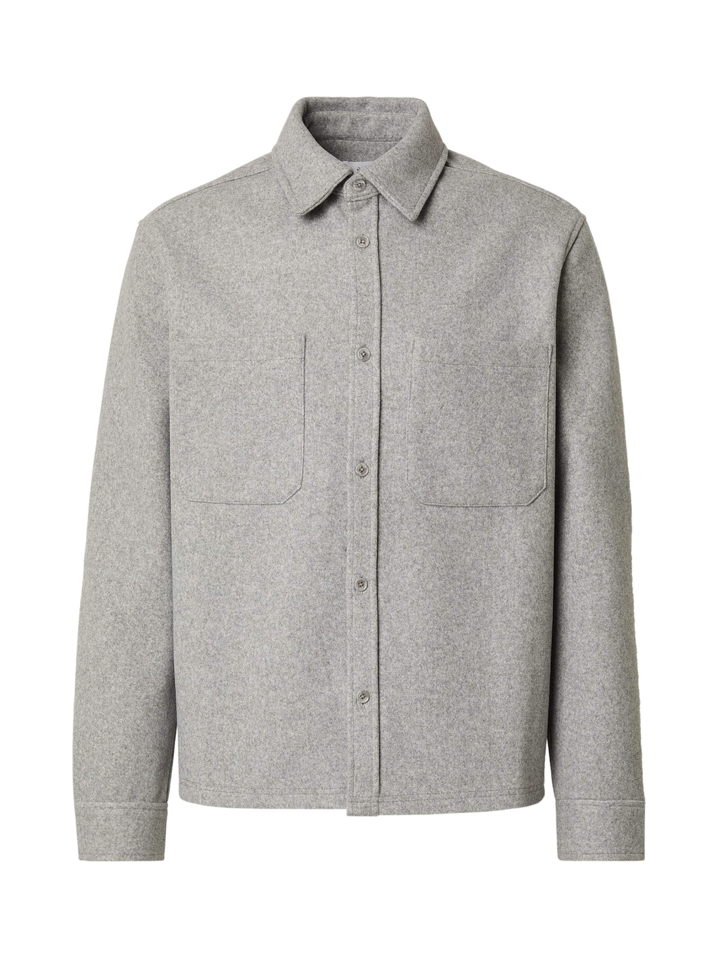 DAN FOX APPAREL Srajca 'Ali' | svetlo siva barva, Prikaz izdelka