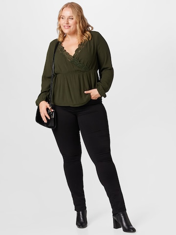 ABOUT YOU Curvy Blouse 'Binia' in Green