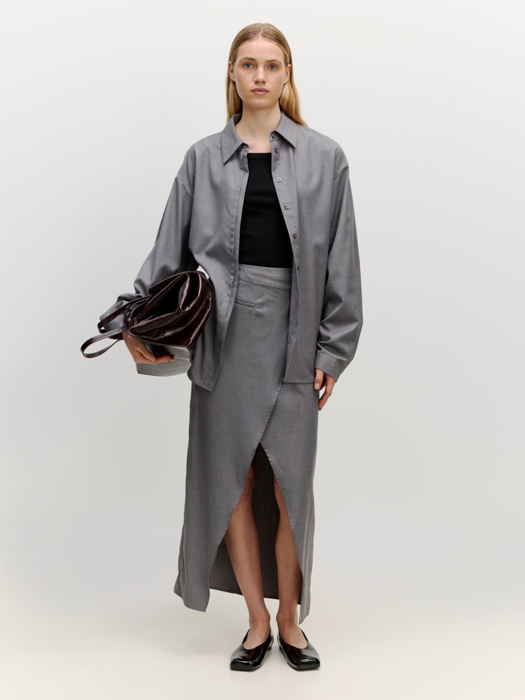 EDITED Producten Rok 'Liya' Donkergrijs