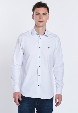 DENIM CULTURE Regular fit Overhemd 'GIANFRANCO' in Wit: voorkant