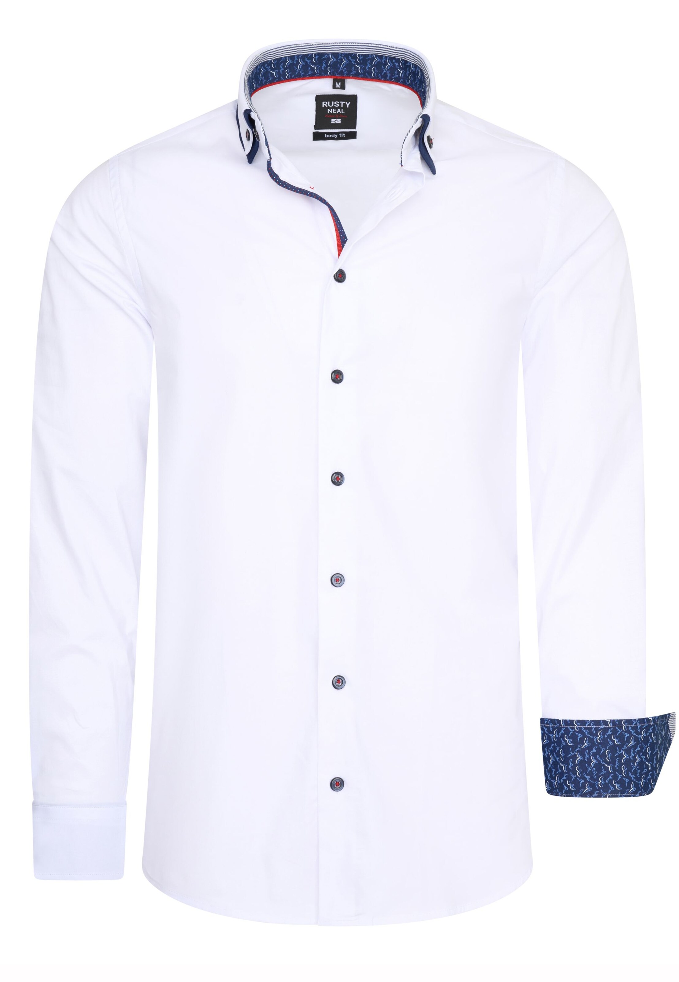 Chemise Rusty Neal en blanc : devant
