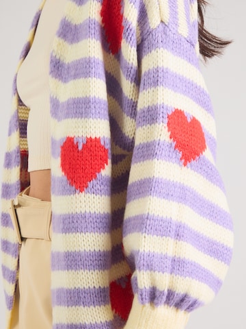 Hailys - Casaco de malha 'Ka44rena' em amarelo