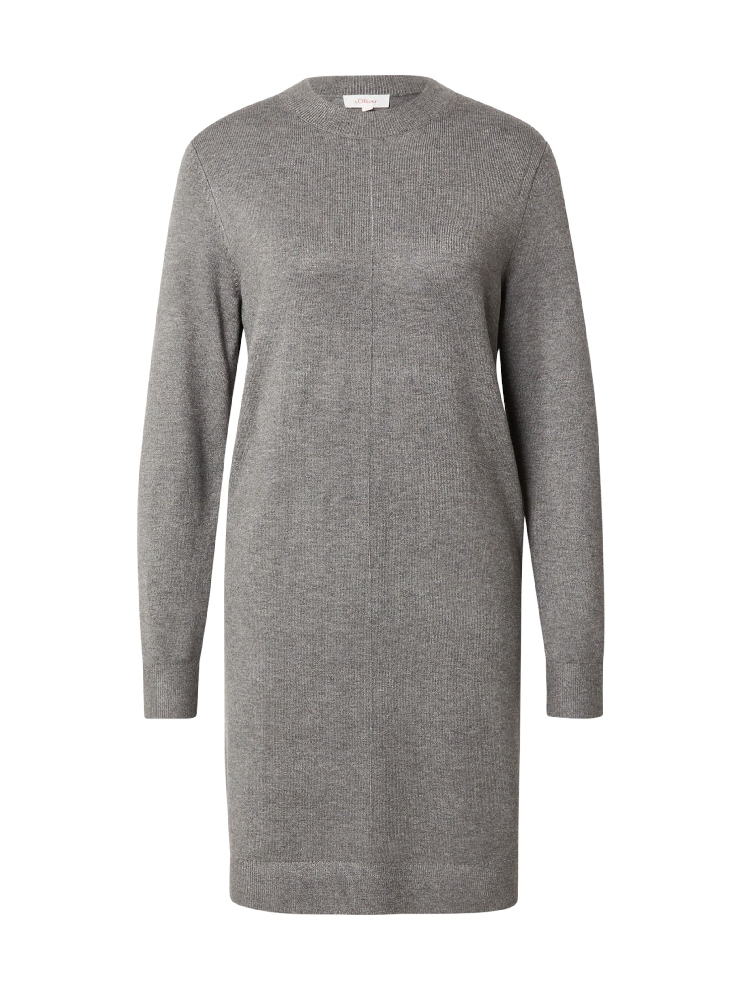 s.Oliver Pletené šaty - Sivá: predná strana