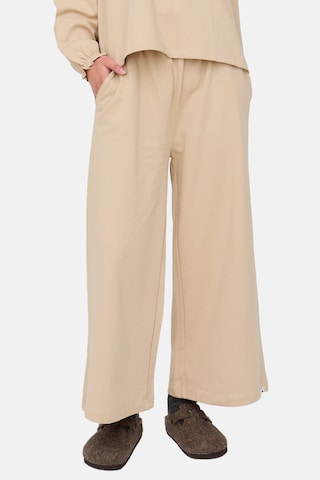 Turtledove London Wide Leg Hose in Beige: Vorderseite