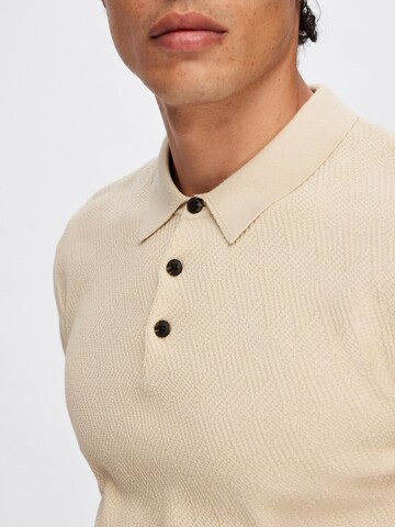 SELECTED HOMME Shirt in Beige