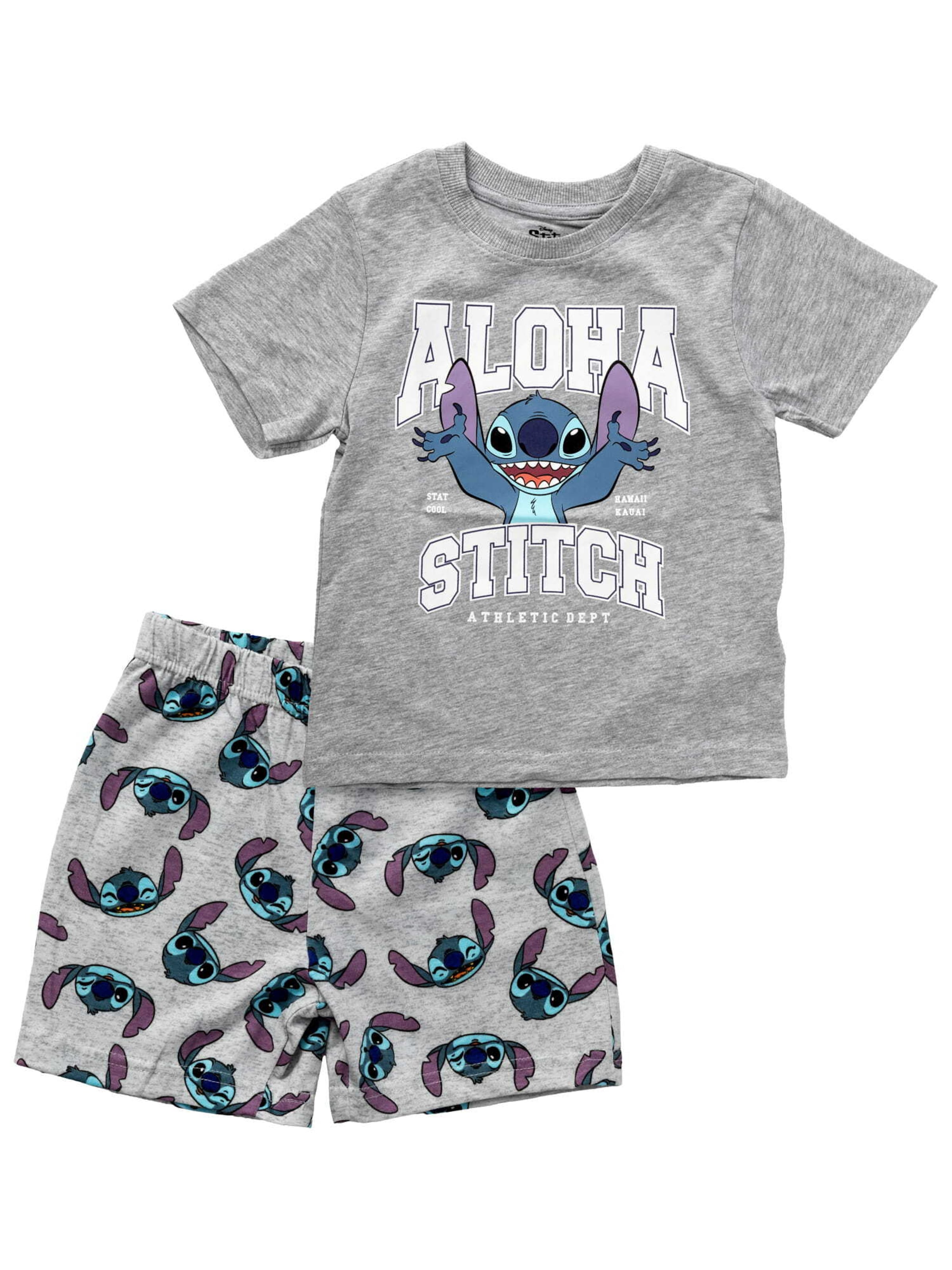 Pigiama 'Lilo & Stitch' di DISNEY in grigio: frontale