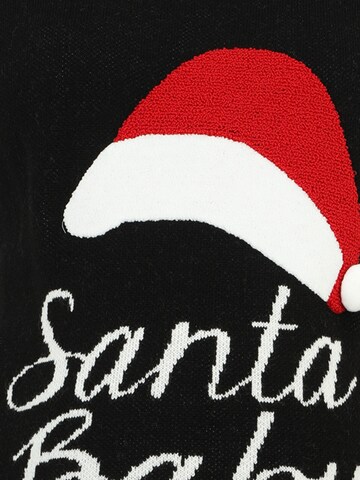 MAMALICIOUS Πουλόβερ 'MLSANTA BABY' σε μαύρο