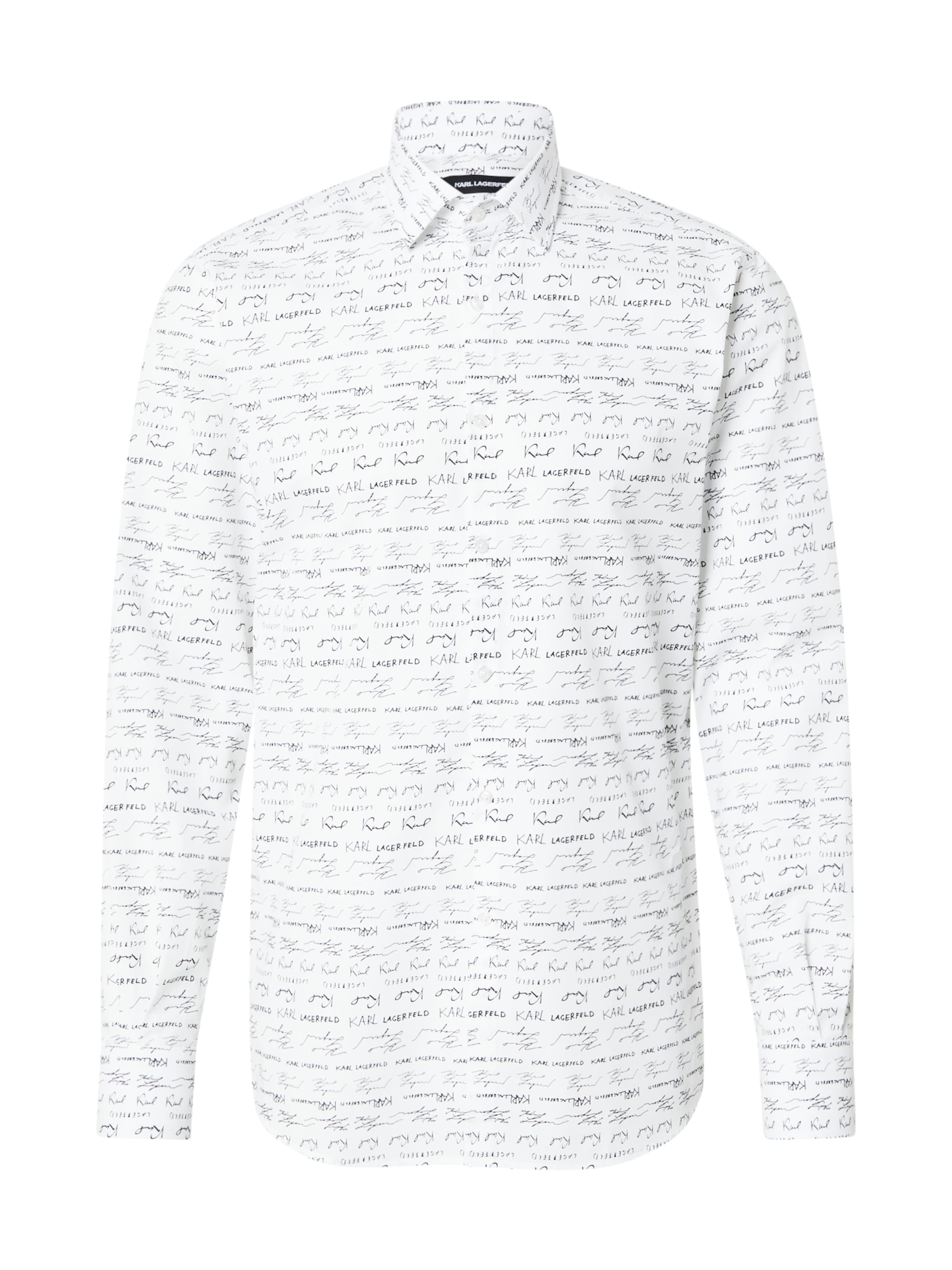 Karl Lagerfeld Slim fit Button Up Shirt in White: front