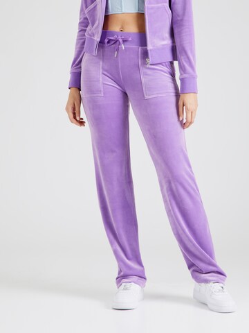 Juicy Couture Regularen Hlače 'DEL RAY' | vijolična barva: sprednja stran