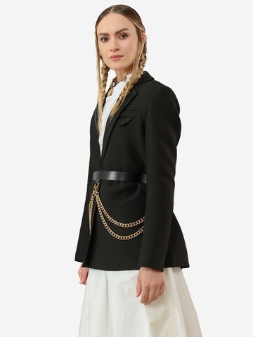 Haute Cuir Riem 'Neris Chained Belt' in Zwart
