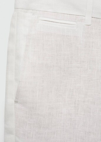 MANGO MAN Slim fit Pants 'Carp' in White