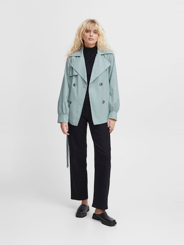 ICHI Between-seasons coat 'Funola' in Blue