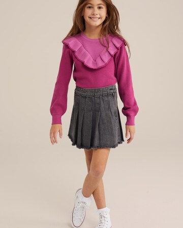 WE Fashion Sweter w kolorze fioletowy