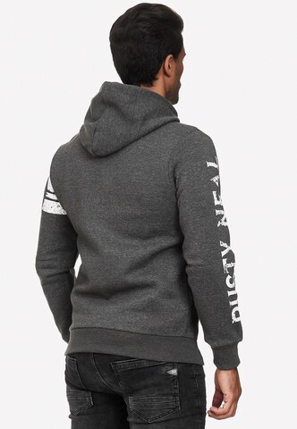 Rusty Neal Zip-Up Hoodie in Grey