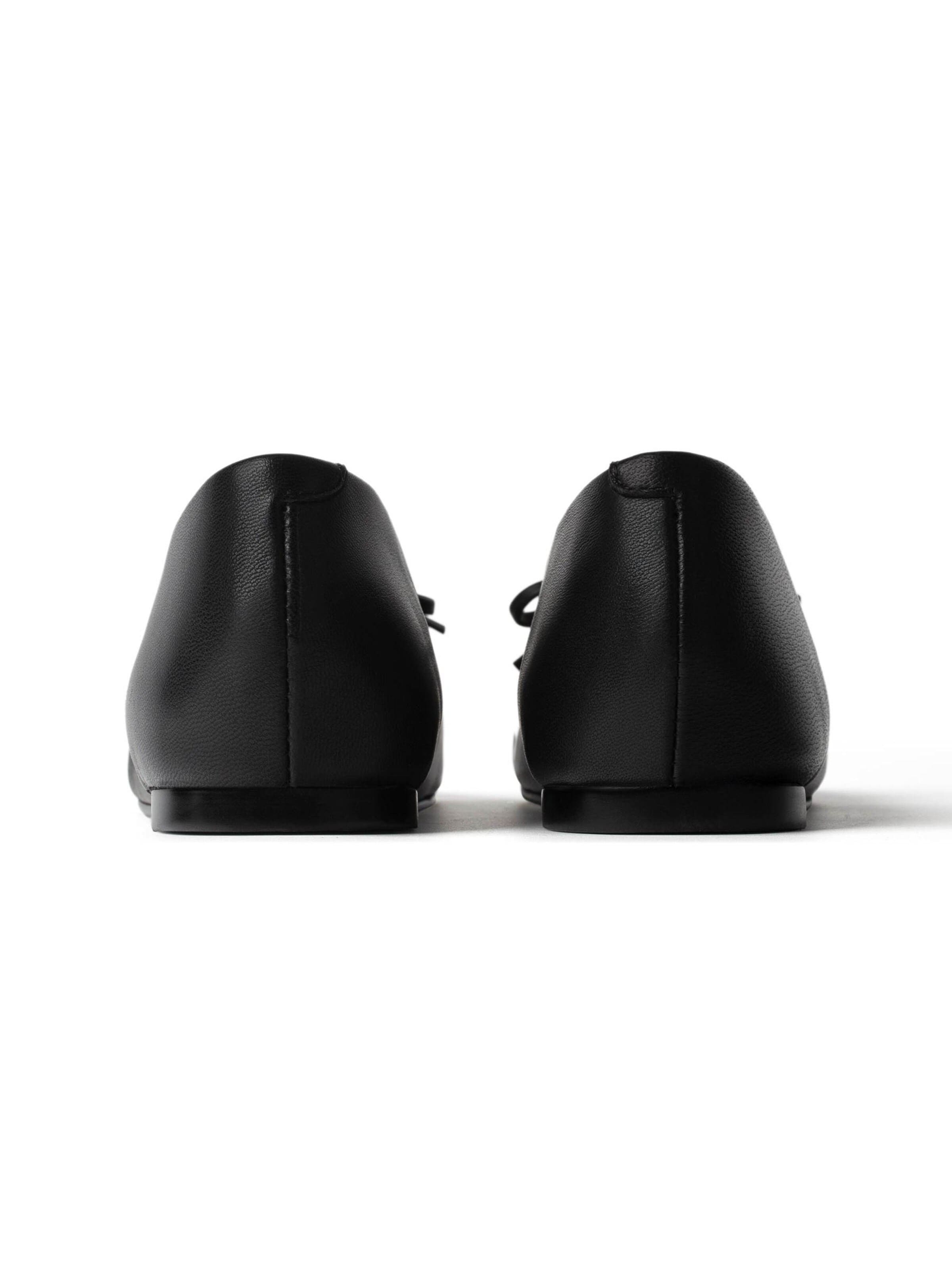 L37 HANDMADE SHOESBalerinke 'WAVES BETWEEN US TWO' - crna boja
