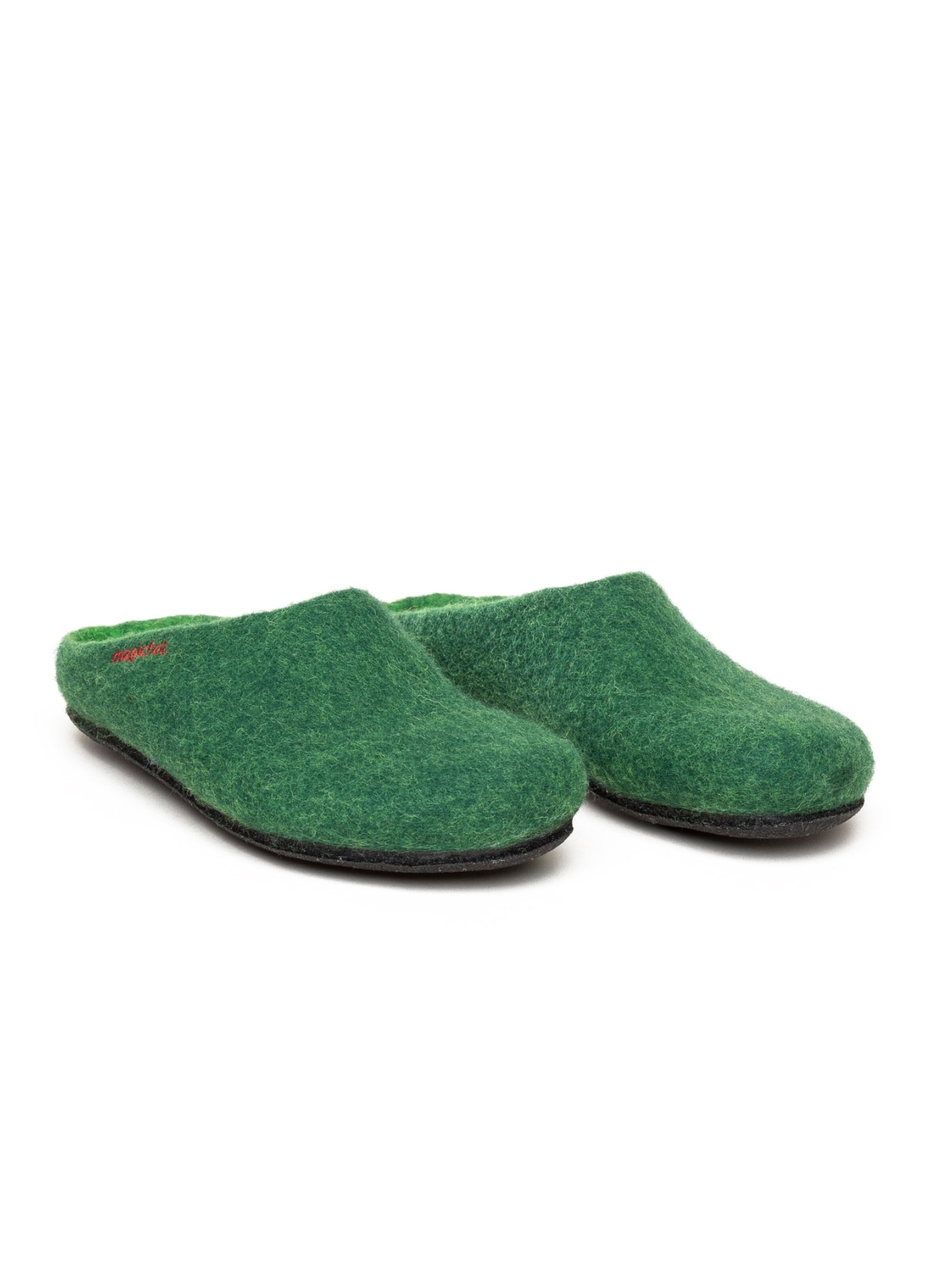 MagicFelt Slippers 'Filzpantoffel Magicfelt 709' in Green