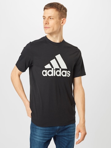 ADIDAS SPORTSWEAR Performance Shirt 'Aeroready Designed 2 Move Feelready Logo' in Black: front