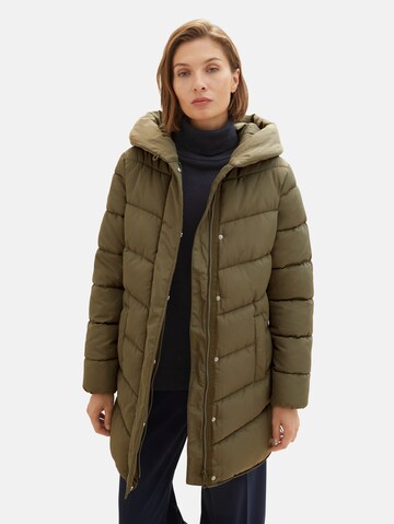 TOM TAILOR Zimní kabát – zelená