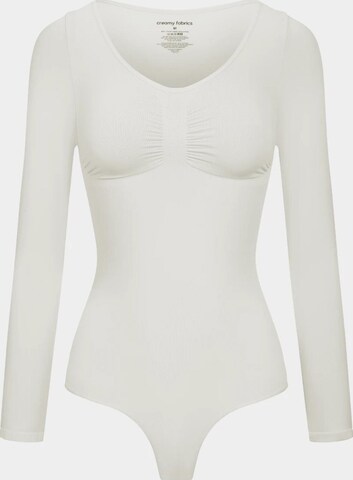 cfab Shapingbody 'Bodysuit Sculpting Shapewear Longsleeve mit String' in Grijs: voorkant