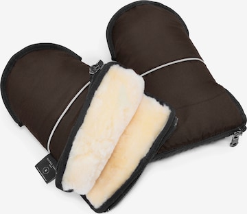 Werner Christ Baby Fäustlinge' GLOVY' in Braun: Vorderseite