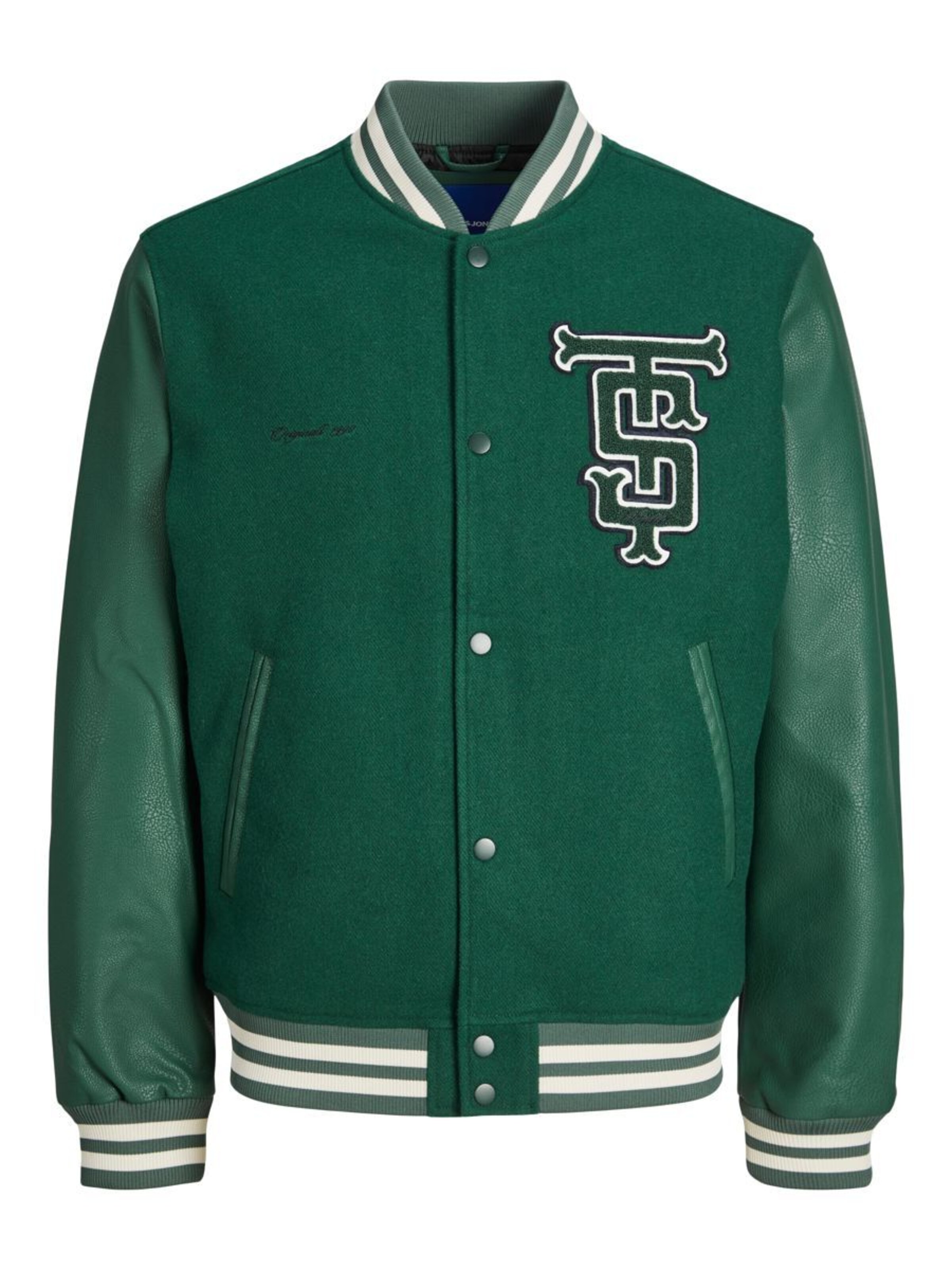 Giacca di mezza stagione di JACK & JONES in verde: frontale