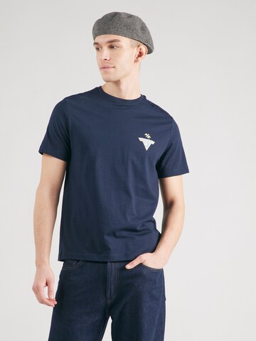 T-Shirt GUESS JEANS en bleu : devant