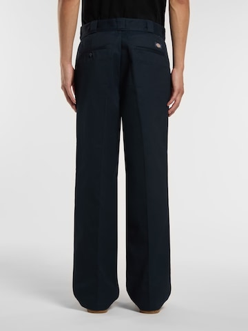 DICKIES Свободный крой Брюки со складками в Синий