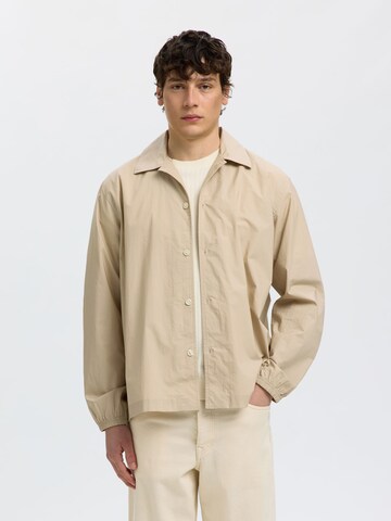 SELECTED Comfort Fit Skjorte i grå: forside