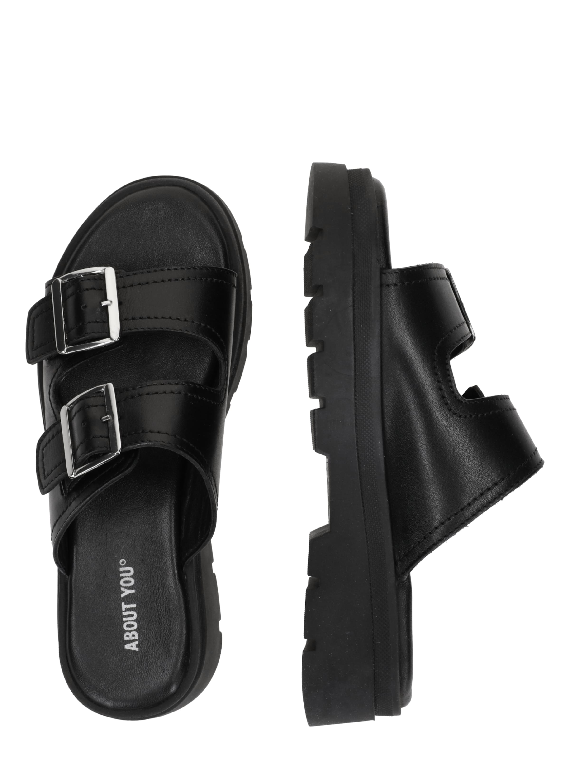 Saboți 'Eleanor' de la ABOUT YOU pe negru