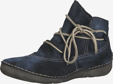 JOSEF SEIBEL Lace-Up Ankle Boots 'Fergey' in Blue: front