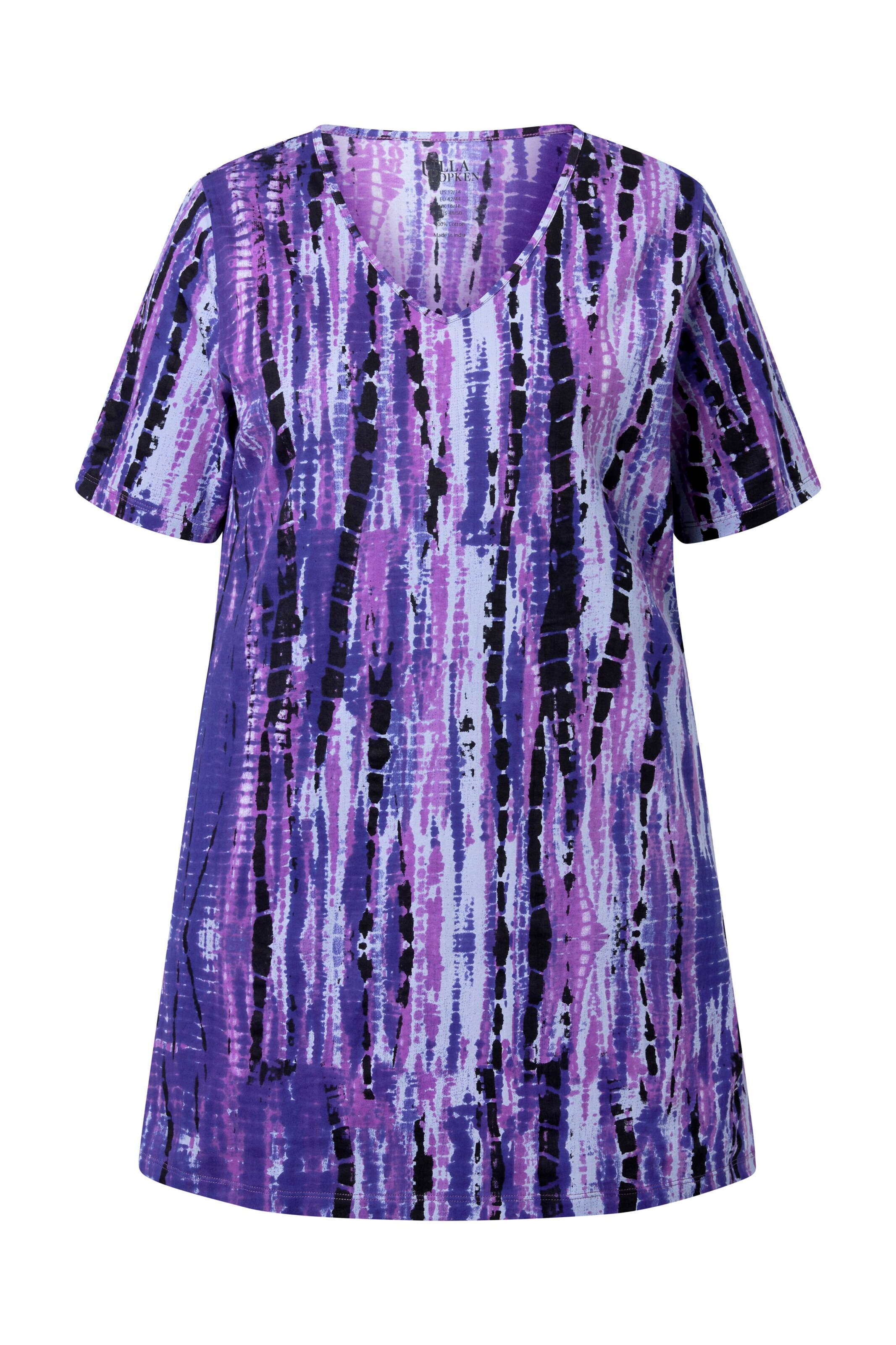 Ulla Popken Longshirt in Lila: Vorderseite