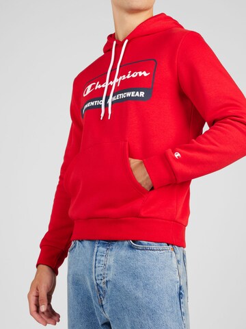 Sweat-shirt Champion Authentic Athletic Apparel en rouge