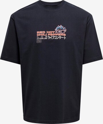 Only & Sons T-Shirt 'RHCP' in Blau: predná strana