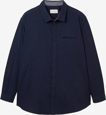 TOM TAILOR Men + Regular fit Button Up Shirt in Blue: front