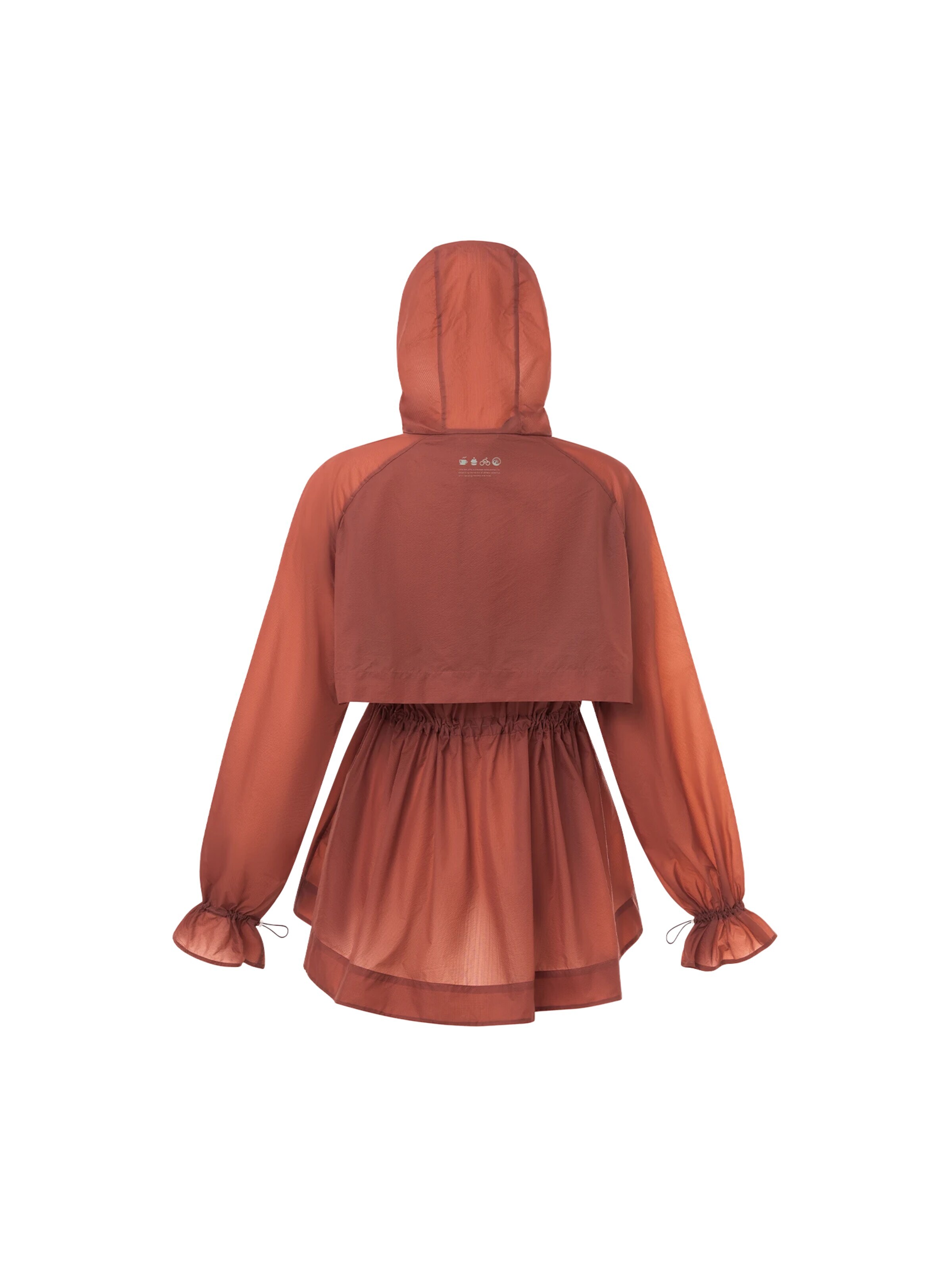 Jelenew Sports jacket 'Bloom Nylon Hoodie Jacket' in Red