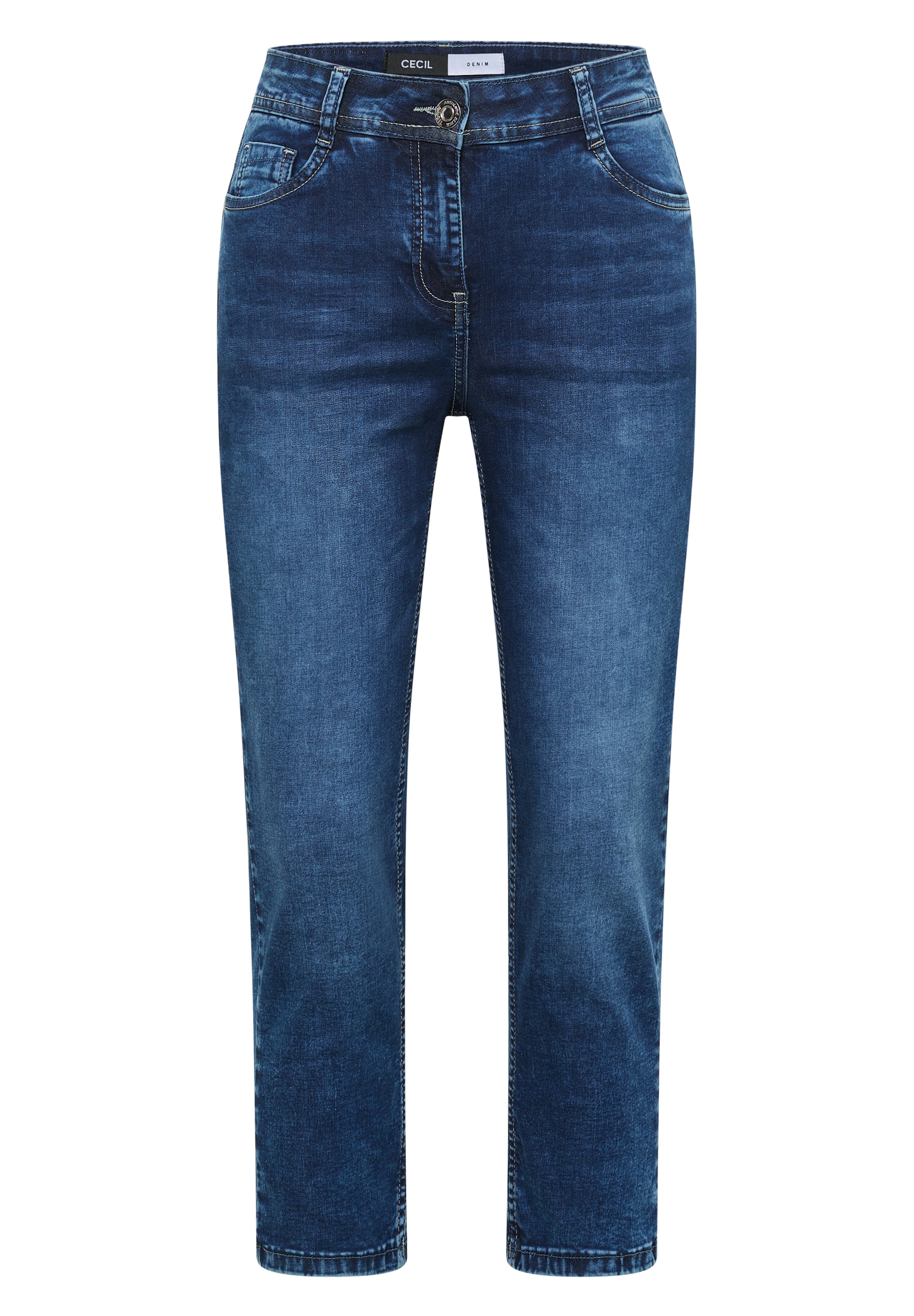 CECIL Slimfit Jeans in Blau: Vorderseite