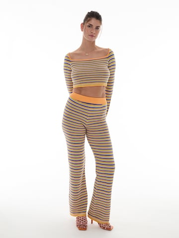 ABOUT YOU x Laura Giurcanu Regular Pants 'Henrike' in Mixed colors